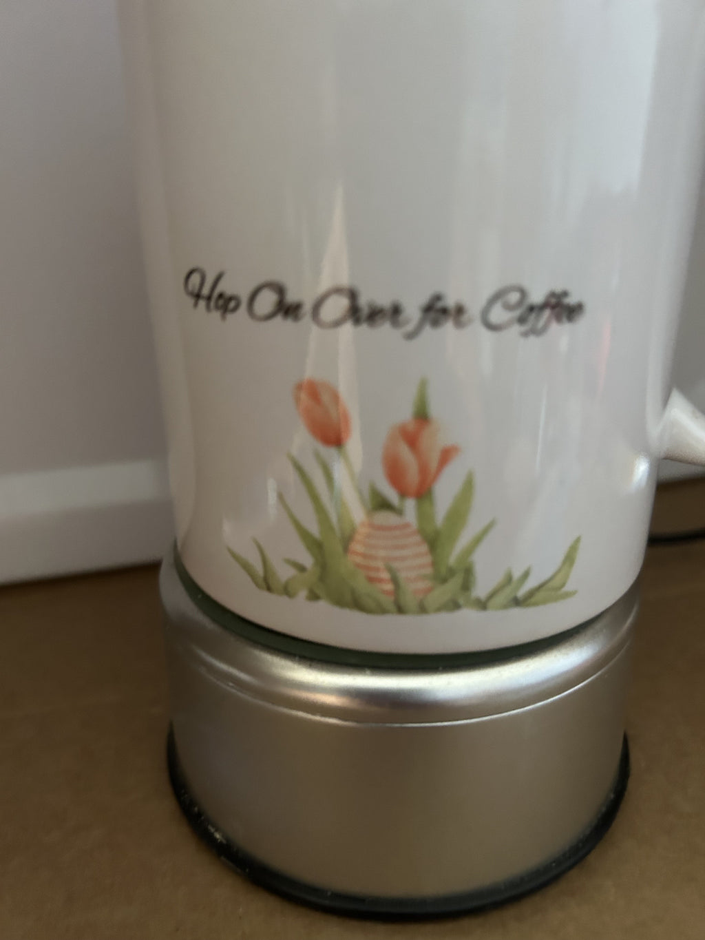 Easter Bunny Coffee Mug – “Stories on the Porch” Spring Mug, Cute Bunny Gift, Handmade Mug