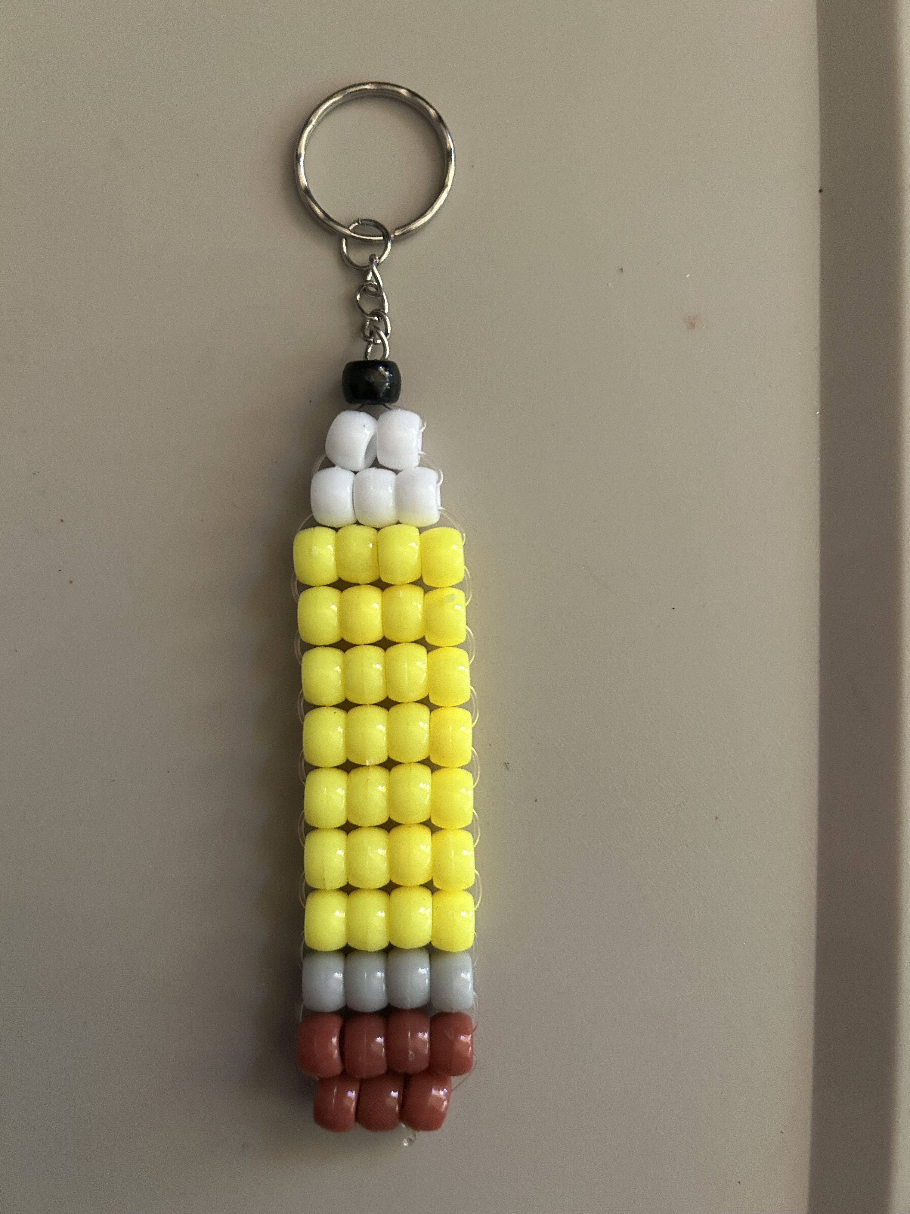 Beaded Pencil Keychain